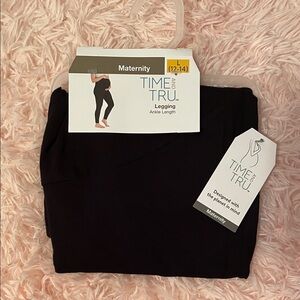 Time and Tru Black Maternity Leggings